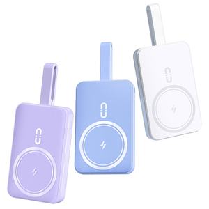 Custom 22.5W Portable Magnetic Power Bank 10000mah with Cable External Battery Wireless Charger Power Bank for Phone - Product Image 1