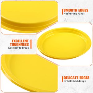 Customized Logo Round Cajas Para Cake White Plastic Dinner <strong>Plates</strong> Wedding Party <strong>Disposable</strong> <strong>Plate</strong> Set - Product Image 4