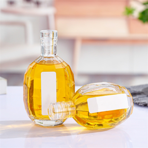 250ml 375ml 500ml Sello en forma de <span class=keywords><strong>Granada</strong></span> Licor de vino fresco Botellas de jugo de vidrio únicas con tapón - Product Image 5