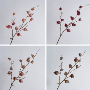 Ramas de Flores de <span class=keywords><strong>Granada</strong></span> Cuadradas Artificiales de 11 Cabezas, Ramas de Frutas Realistas Artificiales para Decoración de Bodas y Fiestas en Casa - Product Image 6