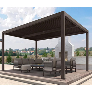 Pergola à lames orientables avec réglage de 0 à 97 °   Rotation, permettant de régler avec précision l'exposition à la lumière du soleil et le flux d'air dans votre espace extérieur. - Product Image 5