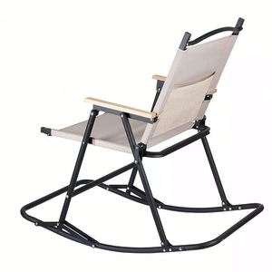 Fabricant de meubles en métal d'extérieur, chaise à bascule portable confortable pour le camping - Product Image 3