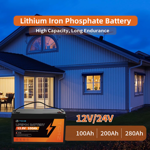 แบตเตอรี่ลิเธียมไอออน 12v 100ah โรงงานผลิต 200Ah 280Ah 300Ah 24 โวลต์ สำหรับโซลาร์ - Product Image 2