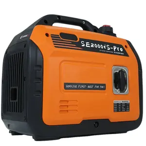 Generator Inverter Portabel 120-240V 2KW Sistem Daya 4 Tak Portabel Digital Power Inverter Generator Bensin