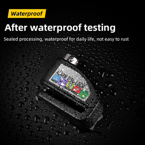 ESLNF Wasserdichtes Leichtgewicht-Sicherheits-Fahrrad-Alarmschloss Motorrad-Bremsscheibenschloss mit <span class=keywords><strong>Alarm</strong></span> Fahrradzubehör - Product Image 5