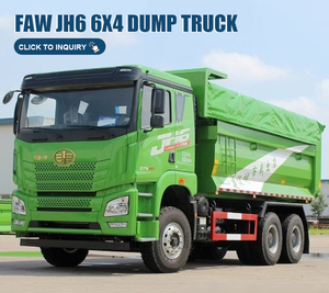รถบรรทุกดัมพ์ FAW JH6 6x4 375 แรงม้า ดีเซล ยูโร 5 เกียร์ธรรมดา พวงมาลัยซ้าย สำหรับงานหนักในงานก่อสร้างในเมือง - Product Image 1