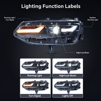 Ensemble de phares LED modifiés 12V 35W 4600 Lumens pour Chevrolet Camaro à partir de 2010