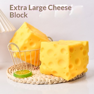 Nouveau Super Grand Cube de Fromage à Presser Créatif, Vente Chaude, Rebond Lent, Personnalisation du Logo, Sac en Filet pour Presser - Product Image 2