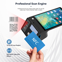 Z108 POS-система для автобусных билетов с двумя сенсорными экранами, NFC, Bluetooth, Android 14, восьмиядерным процессором