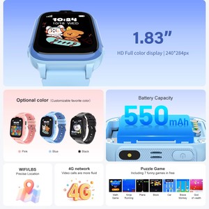 Smartwatch per Bambini DH28 con Posizionamento LBS+WIFI, Videochiamata, Torcia, Modalità Classe, Sveglia, Orologio Intelligente per Ragazzi e Ragazze con Scheda SIM 4G - Product Image 5