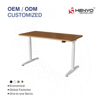 Cadre de bureau électrique à double moteur, 3 niveaux, construction en acier, design contemporain, ergonomique, montage facile, hauteur réglable, couleur personnalisable