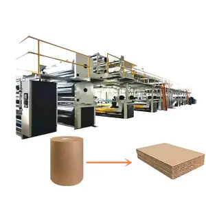 Linha de produção de papelão para máquina de papelão ondulado 3 5 7 camadas