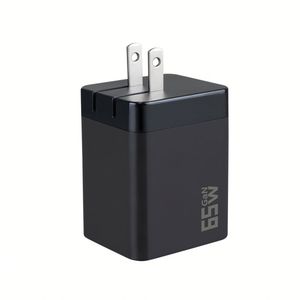 หัวชาร์จ GaN 65W แบบหลายพอร์ต 3 in 1 หดได้ ชาร์จเร็วพิเศษ PD สำหรับ iPhone พร้อมปลั๊กเสียบผนังแบบ US - Product Image 5