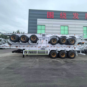 Semirremolque de Plataforma Plana de 3 Ejes y 40 Pies, Remolque Utilitario con Capacidad de Carga de 1001-2000 kg, Origen Shandong - Product Image 2