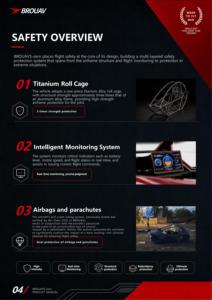 เครื่องบินกีฬาไจโรเพลน Evtol VTOL แบบใช้พลังงานไฟฟ้า น้ำหนักเบา ขับเคลื่อนด้วยแบตเตอรี่ ดีไซน์พับได้ ความเร็วสูง ผลิตจากคาร์บอนไฟเบอร์ - Product Image 5