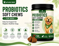 OEM ODM Friandises à mâcher molles probiotiques pour chiens pour la santé digestive, le soutien immunitaire, les allergies saisonnières et le soutien de la peau et du pelage, formule sans céréales
