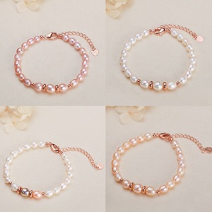 Pulsera de Perlas de Agua Dulce con Degradado a Pequeña Escala, Diseño Inspirado en Joyería Artesanal de Cuentas Shanxiahu, Modelo 33118, Venta al por Mayor - Product Image 5