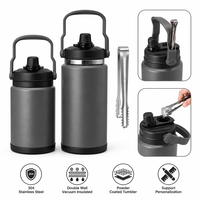 Seau à glace en acier inoxydable 2,8 L 4 L avec logo personnalisé, glacière isotherme à double paroi sous vide pour événements, vente en gros