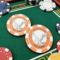 Jetons de poker haute densité 14G fabriqués en Chine, logo personnalisé, 39 mm, jetons de poker de casino de qualité supérieure