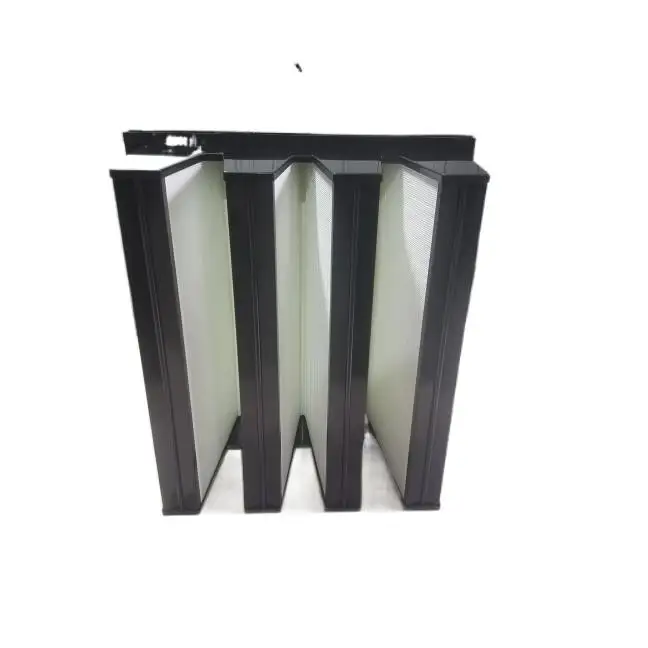 AIFilter V-shaped high-efficiency f7 Hepa filter with perforated plate frame for clean rooms