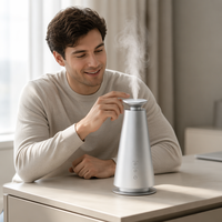 Nouveau produit 2026 : Diffuseur d'arômes de bureau avec contrôle par application, 3 modes, lumière d'ambiance LED pour l'étude et la maison, machine à parfum, purificateur d'air