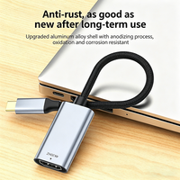 Cable Adaptador USB C a HDMI 4K 60Hz con Trenzado Reforzado para Video y Audio, Compatible con Macbook Pro, Samsung y Google