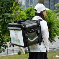 Actionneur de serrure de porte de voiture Sac à dos de livraison alimentaire en polyester Sac à dos isolé de livraison de nourriture Sac à dos refroidisseur DF190001