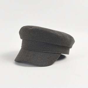 Boina de Moda Otoño Invierno, Gorro Cálido para Mujer, Boina de Lana de Color Sólido, Boina Casual Plana con Visera de Pato, Boina Británica Retro para Mujer - Product Image 3