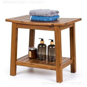 Tabouret de douche Mu Shunge 50x35x40 cm, siège de rangement en bois pour personnes âgées et femmes enceintes - Product Image 5
