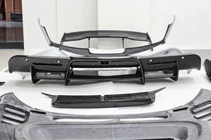Kit carrosserie en fibre de carbone sèche style 296 Speciale pour <span class=keywords><strong>Ferrari</strong></span> 296, comprenant pare-chocs avant modifié, capot moteur, diffuseur arrière et aileron arrière - Product Image 5