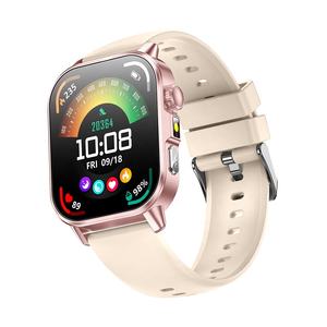 สมาร์ทวอทช์รุ่น ET571 พร้อมการวิเคราะห์คลื่นไฟฟ้าหัว<span class=keywords><strong>ใจ</strong></span> (ECG) และเครื่องวัดออกซิเจนในเลือด หน้าจอ HD ขนาด 2.0 นิ้ว รองรับการโทรผ่านบลูทูธ <span class=keywords><strong>มา</strong></span>ตรฐานกันน้ำ IP68 สำหรับผู้ชายและผู้หญิง - Product Image 5