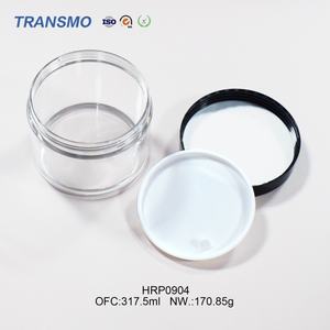 Pot cosmétique rond de 300 ml, très vendu, en plastique transparent, pour lotion capillaire, crème, avec différentes options de couvercles en plastique - Product Image 6