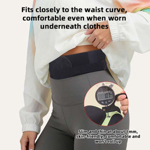 Ceinture de soutien lombaire ultra-fine et réglable pour le sport, avec double traction dorsale, légère, respirante, avec logo - Product Image 5