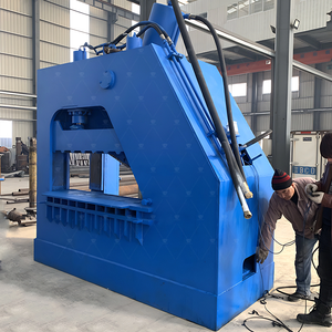 เครื่องตัดเศษโลหะไฮดรอลิกแบบหัวเสือ อัตโนมัติ พร้อมมอเตอร์เป็นส่วนประกอบหลักสำหรับการตัดโลหะผสมอะลูมิเนียมและเหล็ก - Product Image 1