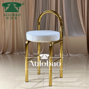 Muebles de bar de diseño único, <span class=keywords><strong>Taburetes</strong></span> de Bar dorados de acero inoxidable <span class=keywords><strong>y</strong></span> mesa alta - Product Image 1