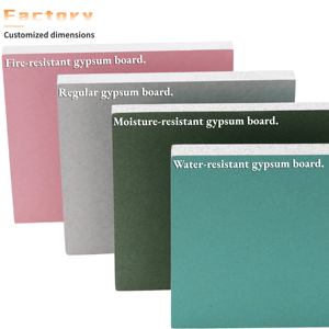 Bán buôn 9.5mm/12mm trần thạch cao chống ẩm tấm thạch cao vách thạch cao - Product Image 4