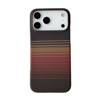 Coque de téléphone iPhone17 avec motif animal, sans cadre, givrée, magnétique, résistante aux chutes, coque rigide