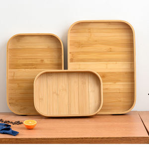 ถาดไม้ไผ่ทรงสี่เหลี่ยมผืนผ้าถาดชาสำหรับใช้ในบ้านชาถาดไม้บาร์บีคิวสำหรับร้านอาหารโรงแรม - Product Image 2