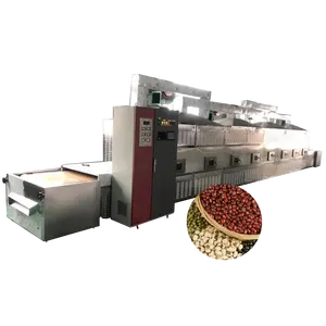 Red Pepper Automatic Tunnel Microwave Drying Machine For Yellow Mealworm Drying Tunnel for sale