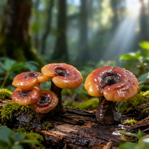Mini Hongos Reishi en Miniatura para Decoración de Jardín de Hadas, Bonsái, Manualidades, Figuras de Resina - Product Image 2