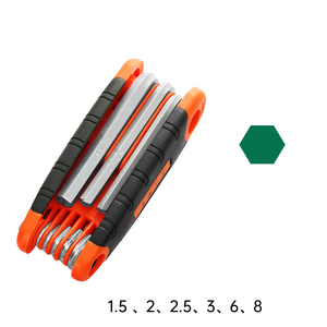 Jeu de clés hexagonales en acier au chrome-molybdène de qualité industrielle KHC, 9 pièces, finition naturelle argentée, garantie de 3 ans, clé de réparation pour la maison - Product Image 3