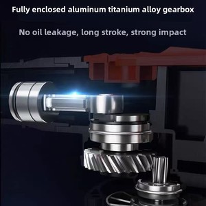 Không dây điện búa khoan kit chống rung xử lý Li-ion pin phá hủy búa Breaker + điểm phẳng đục - Product Image 5