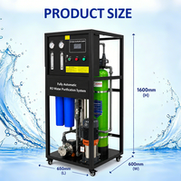 Système de purification d'eau RO automatique de haute qualité 500 LPH, purificateur d'eau portable à haut débit