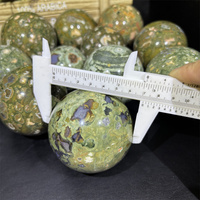 Boules de Cristaux Naturels en Gros : Jaspe, Jade Polaire, Pierre Gemme, Pierre de Graines d'Oiseaux, Sphère de Rhyolite pour la Décoration Intérieure