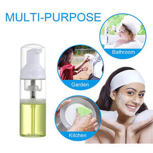 30Ml/50Ml/60Ml/80Ml/100Ml/150Ml/200Ml givré Transparent <span class=keywords><strong>noir</strong></span> cils shampooing bouteille Mousse mousseuse visage lavage bouteille - Product Image 6