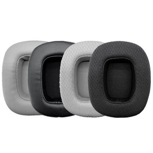 Almohadillas de Repuesto de Alta Calidad, Transpirables, de Malla/Cuero, para Auriculares <span class=keywords><strong>Havit</strong></span> H2002D/Redragon H710 H510, con Espuma Viscoelástica - Product Image 1