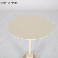 Table d'appoint crème de luxe nordique salon minimaliste pierre de travertin minimaliste petite Table basse pour la maison