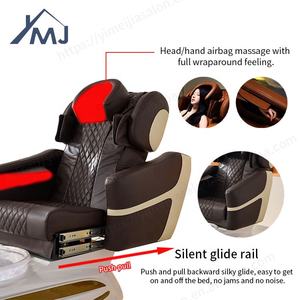 Máquina de salón de uñas reclinable de lujo, silla de pedicura de masaje eléctrico, masaje de spa de pies - Product Image 4