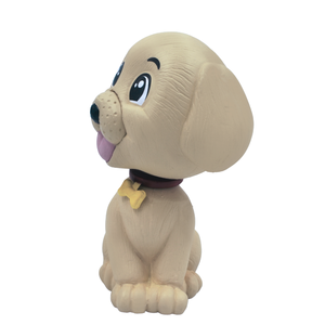 Beige Dog Bobblehead Dashboard Figurine Cute Animal Car Dashboard Decoration Resin <b>Toy</b> for Office <b>Desk</b> Home Decor Gift - Product Image 6
