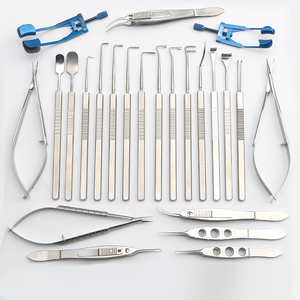 Juego <span class=keywords><strong>de</strong></span> 24 Piezas <span class=keywords><strong>de</strong></span> Instrumentos Quirúrgicos Oftálmicos para <span class=keywords><strong>Estrabismo</strong></span>, Instrumental Microquirúrgico Oftálmico - Product Image 1
